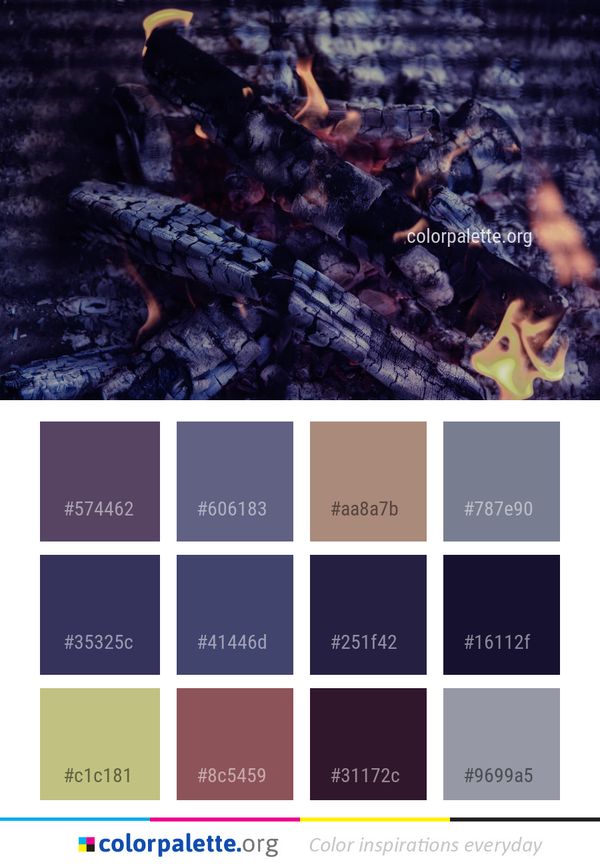 Campfire Geological Phenomenon Fire Color Palette