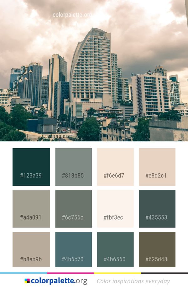 Metropolitan Area Cityscape Urban Color Palette