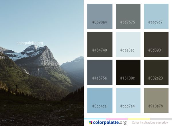 Mountainous Landforms Mountain Highland Color Palette