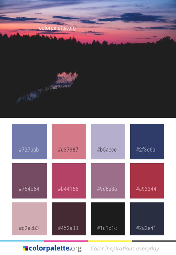 Sky Atmosphere Sunset Color Palette