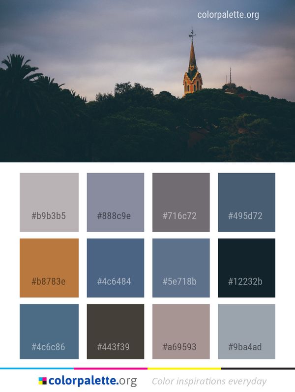 Sky Cloud Landmark Color Palette