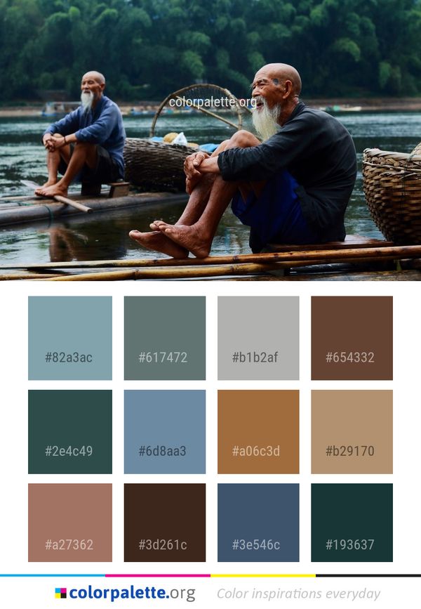 Water Transportation Watercraft Rowing Color Palette