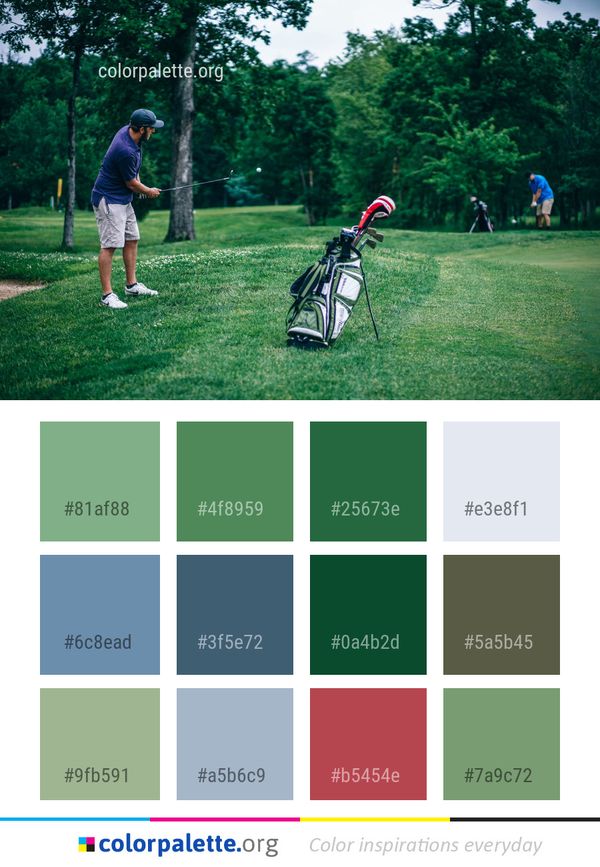 Golf Nature Green Color Palette