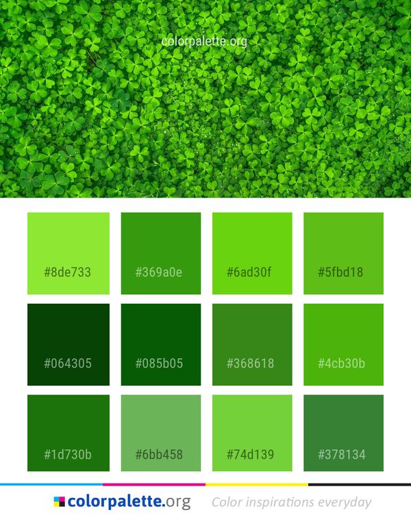 Green Grass Vegetation Color Palette