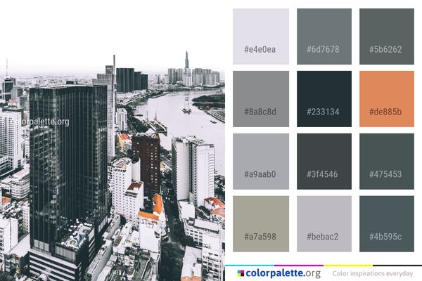 Metropolitan Area Urban City Color Palette