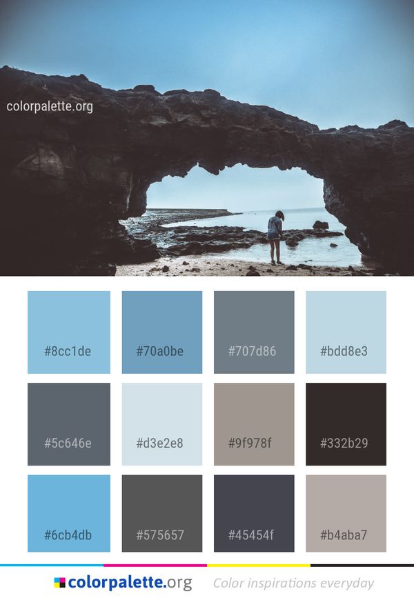 Sea Sky Rock Color Palette