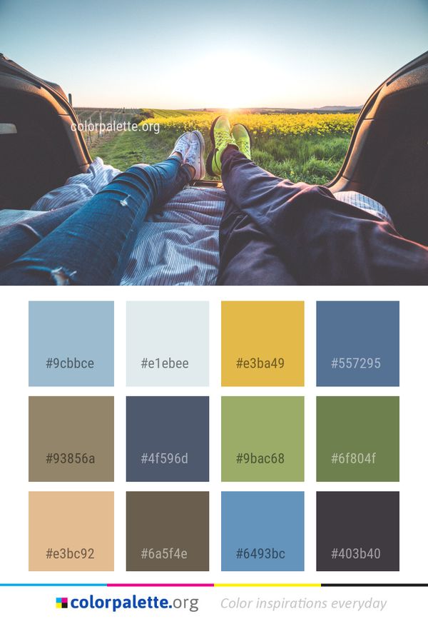 Car Sky Sunlight Color Palette