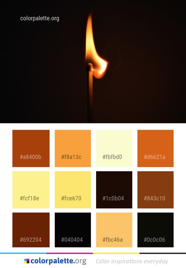 Flame Match Heat Color Palette
