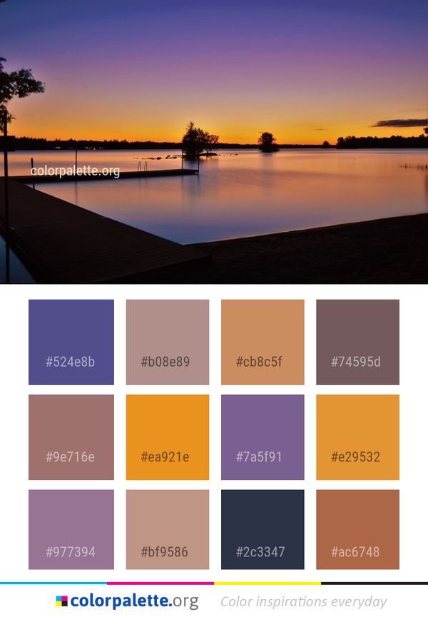 Reflection Water Sky Color Palette
