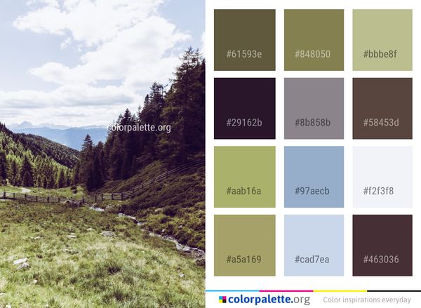 Sky Mountainous Landforms Wilderness Color Palette