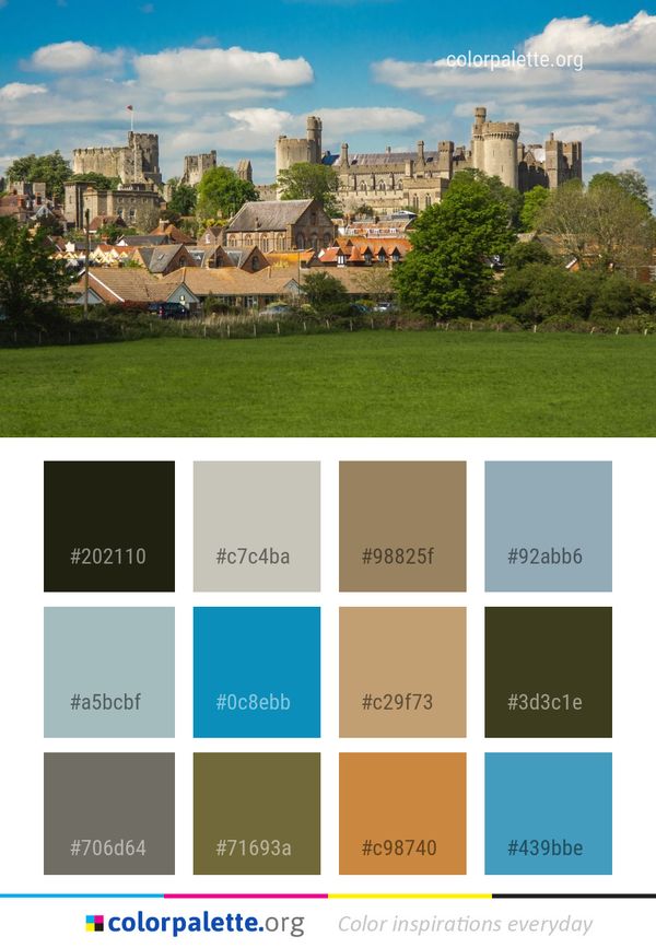 Sky Stately Home Castle Color Palette