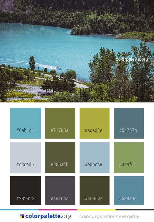 Water Nature Body Of Color Palette