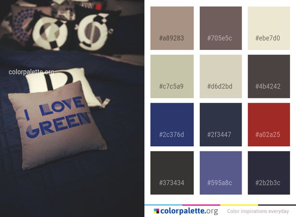Blue Textile Product Color Palette
