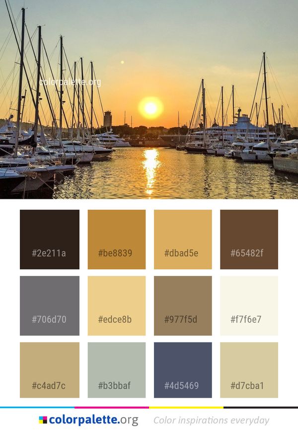 Marina Harbor Sky Color Palette