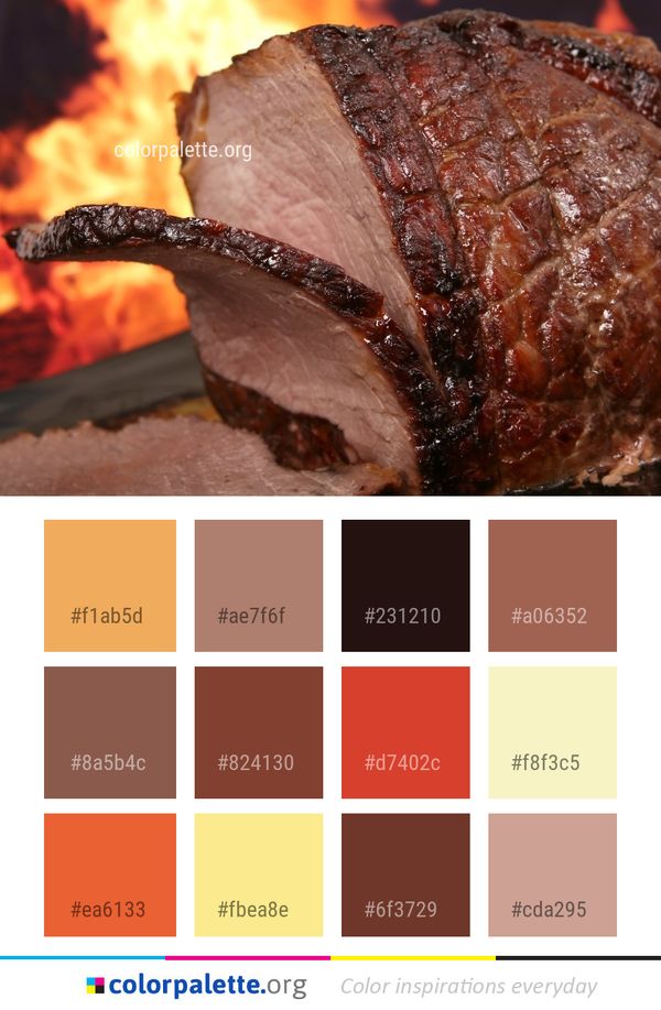 Meat Steak Roasting Color Palette