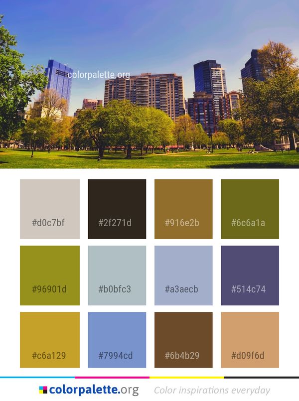 Metropolitan Area Nature City Color Palette