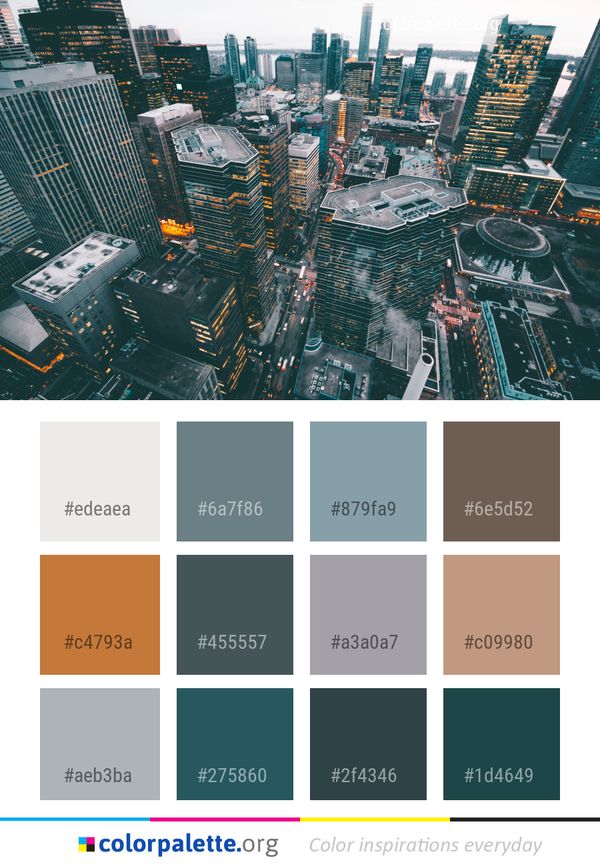 Metropolitan Area Urban Cityscape Color Palette