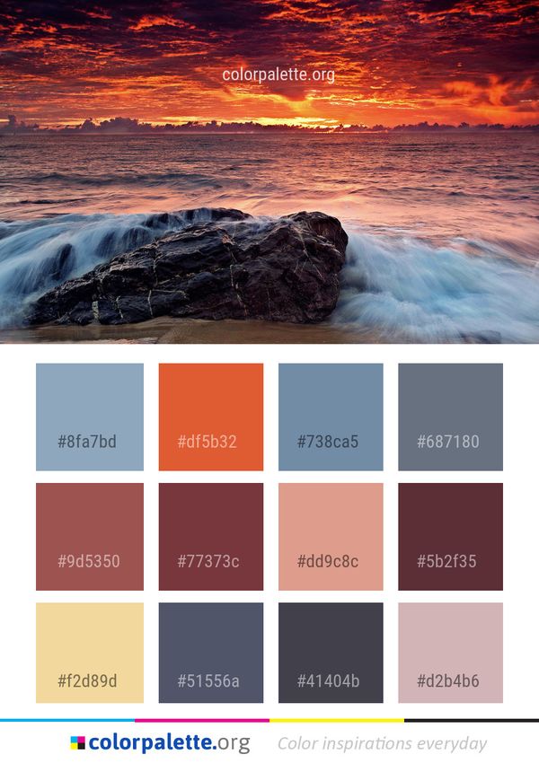 Sea Body Of Water Sky Color Palette