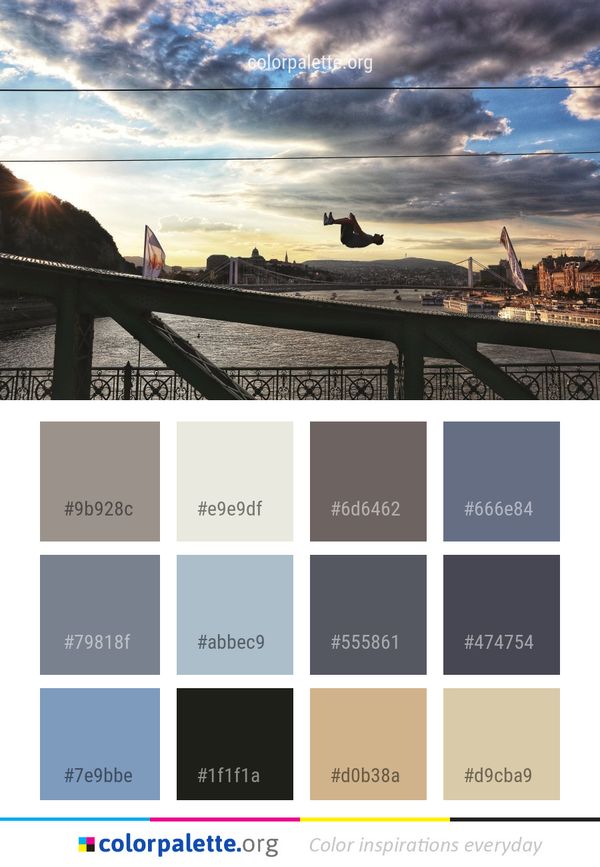 Sky Cloud Sunset Color Palette