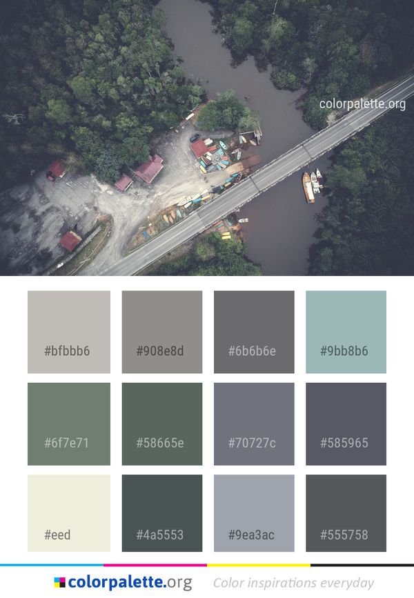 Aerial Photography Water Waterway Color Palette