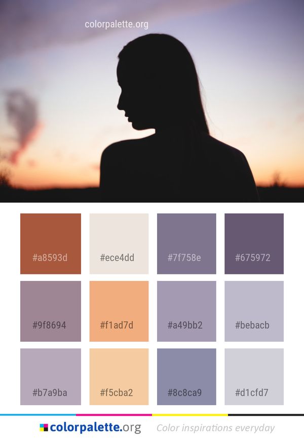 Sky Silhouette Sunlight Color Palette