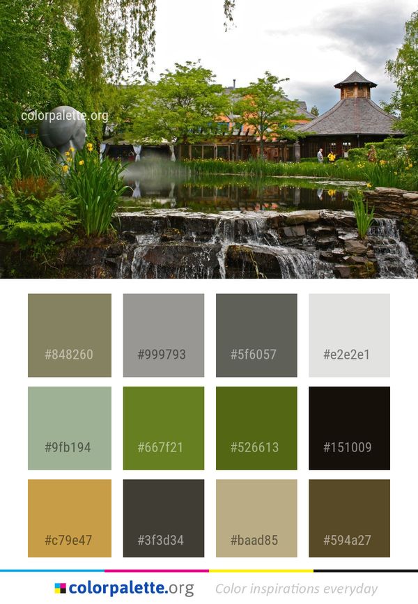 Water Nature Reflection Color Palette