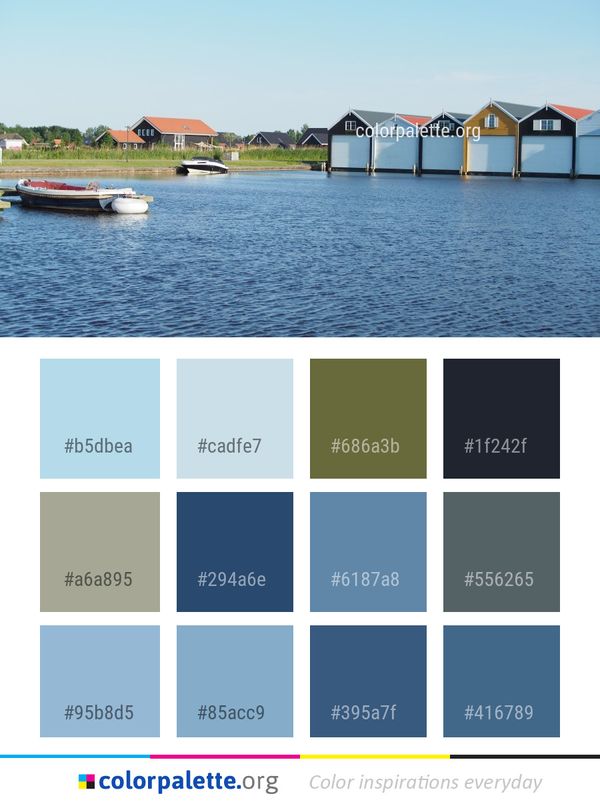 Waterway Water Transportation Color Palette