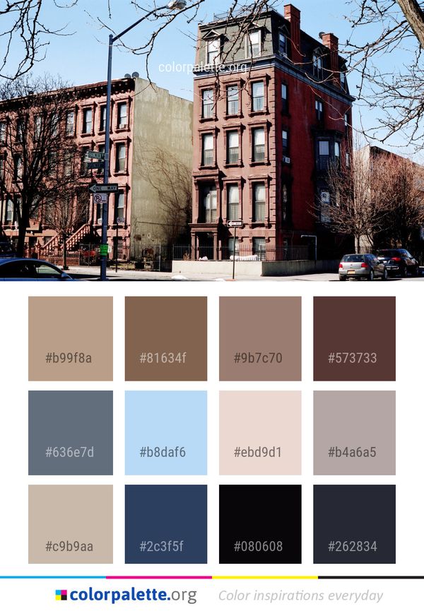 Building Neighbourhood Landmark Color Palette
