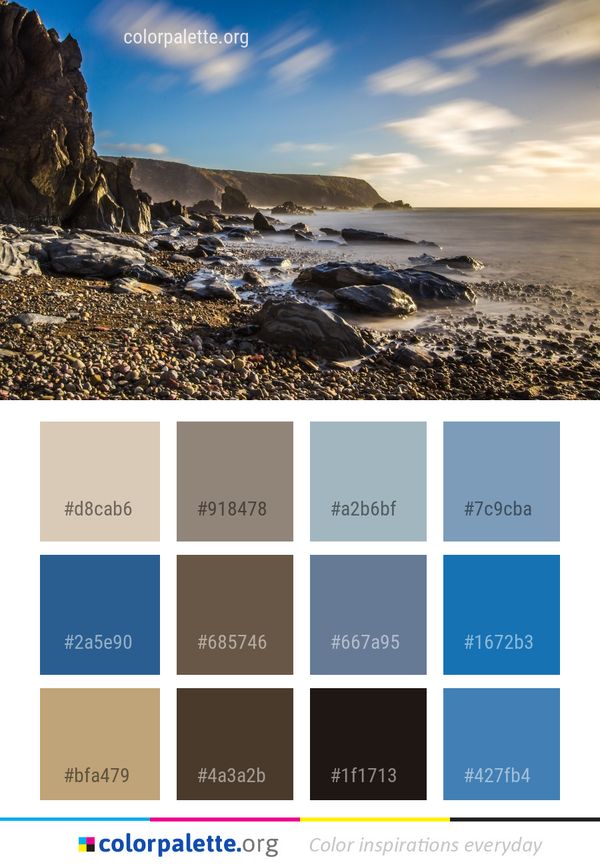 Coast Sea Shore Color Palette