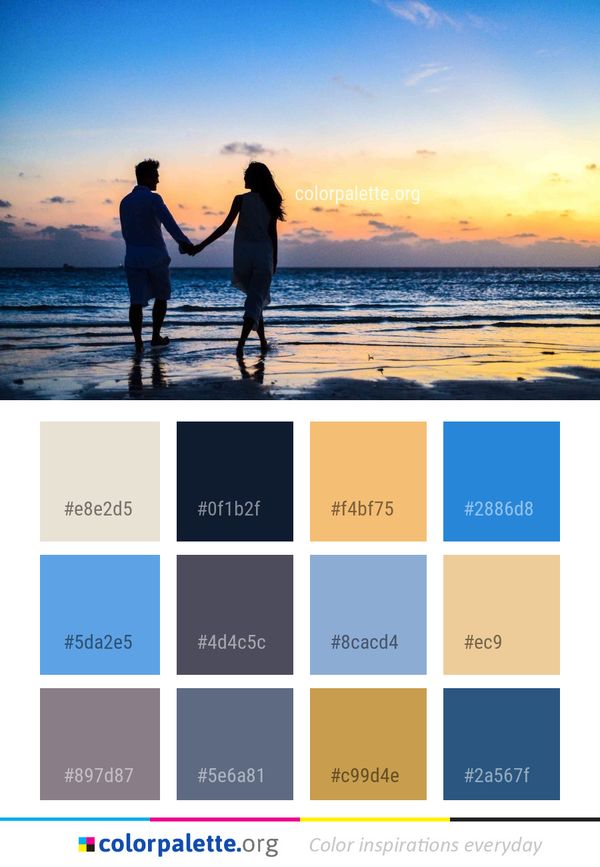 Sky Sea Photograph Color Palette
