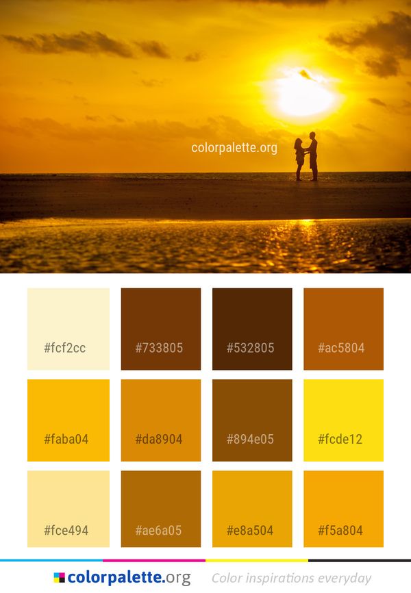 Sky Sun Yellow Color Palette