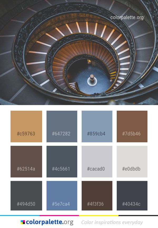 Architecture Spiral Daylighting Color Palette