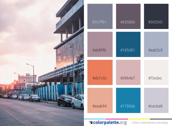 Car Sky Urban Area Color Palette