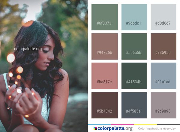 Hair Beauty Human Color Color Palette