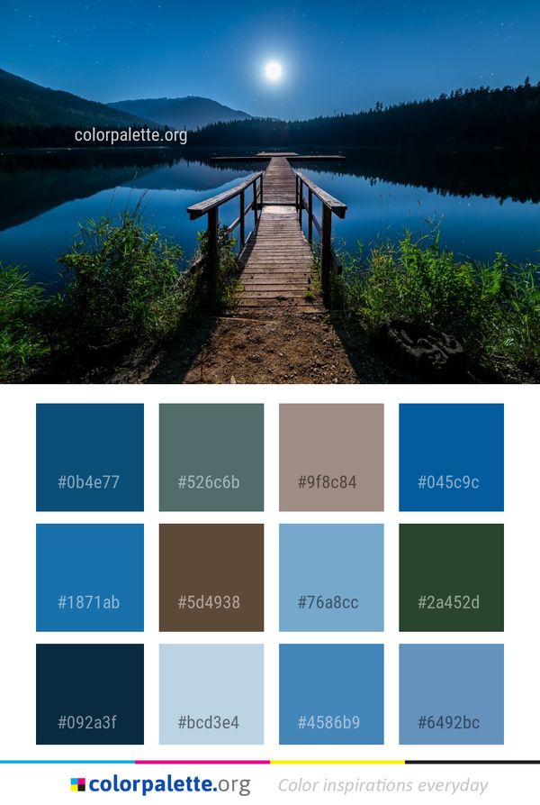Nature Reflection Lake Color Palette
