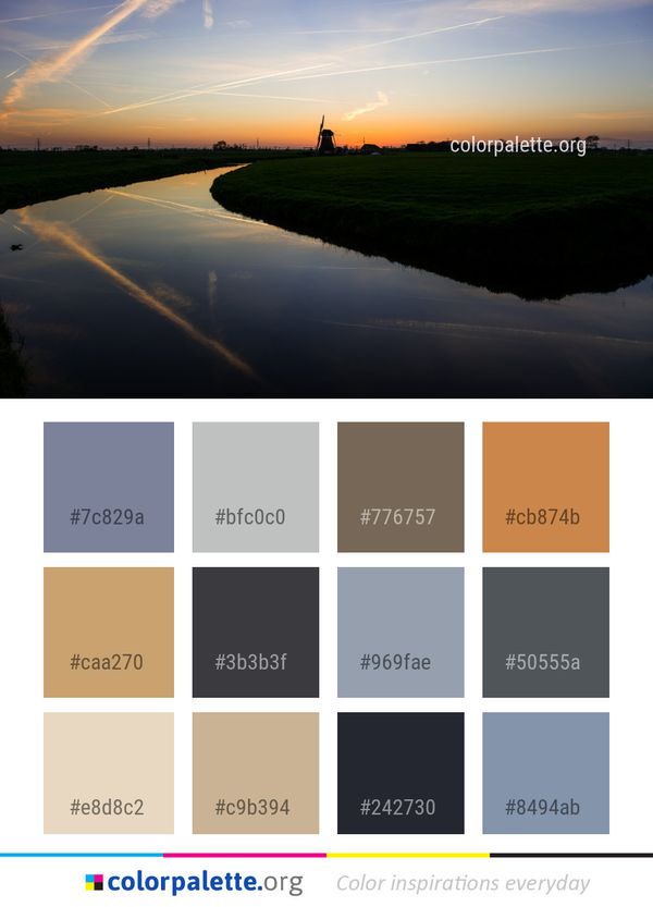 Reflection Sky Horizon Color Palette