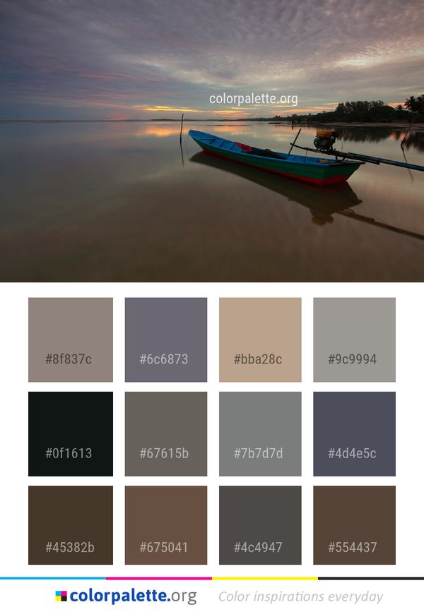 Reflection Water Sky Color Palette
