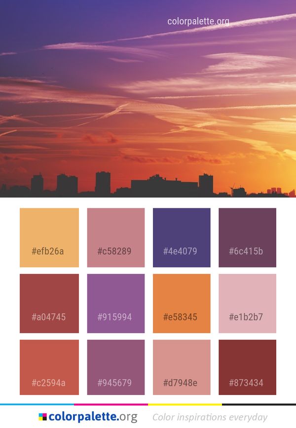 Sky Afterglow Daytime Color Palette