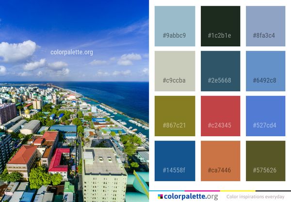 Sky City Urban Area Color Palette