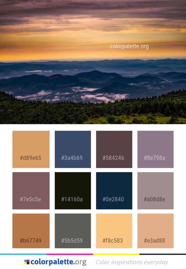 Sky Nature Highland Color Palette