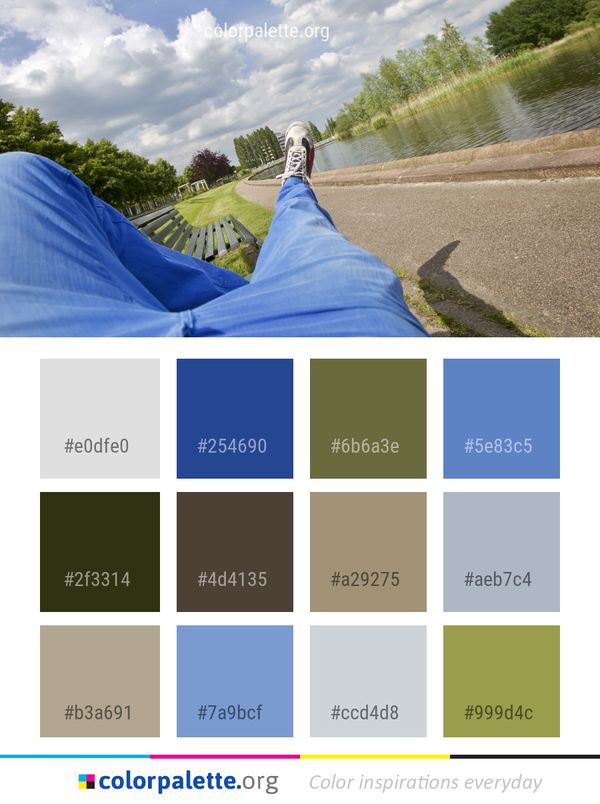Blue Water Green Color Palette