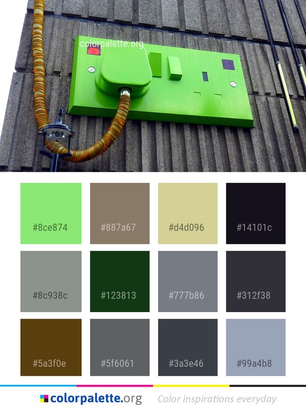 Green Yellow Wall Color Palette