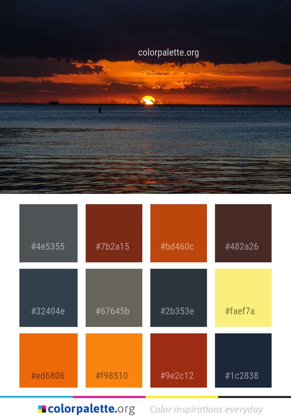 Horizon Sky Sea Color Palette