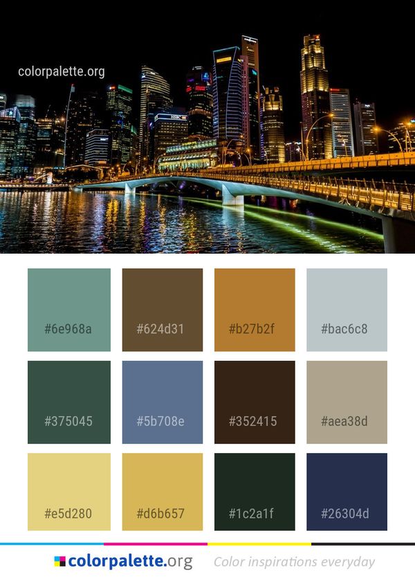 Metropolitan Area Cityscape City Color Palette