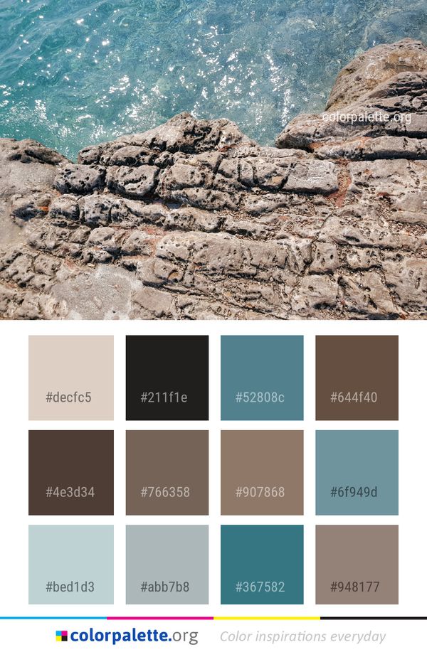 Rock Sea Shore Color Palette