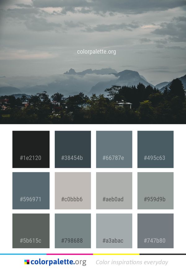 Sky Cloud Highland Color Palette