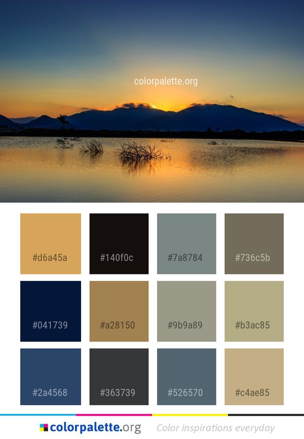Sky Reflection Nature Color Palette