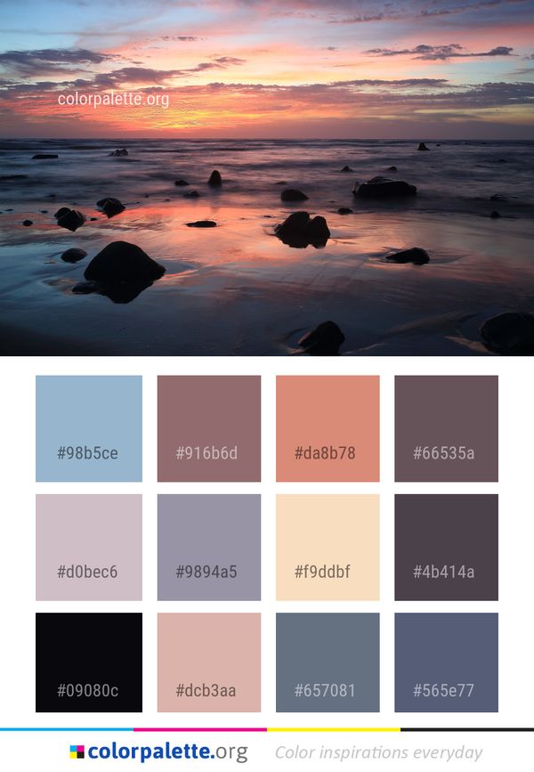 Sky Sea Horizon Color Palette