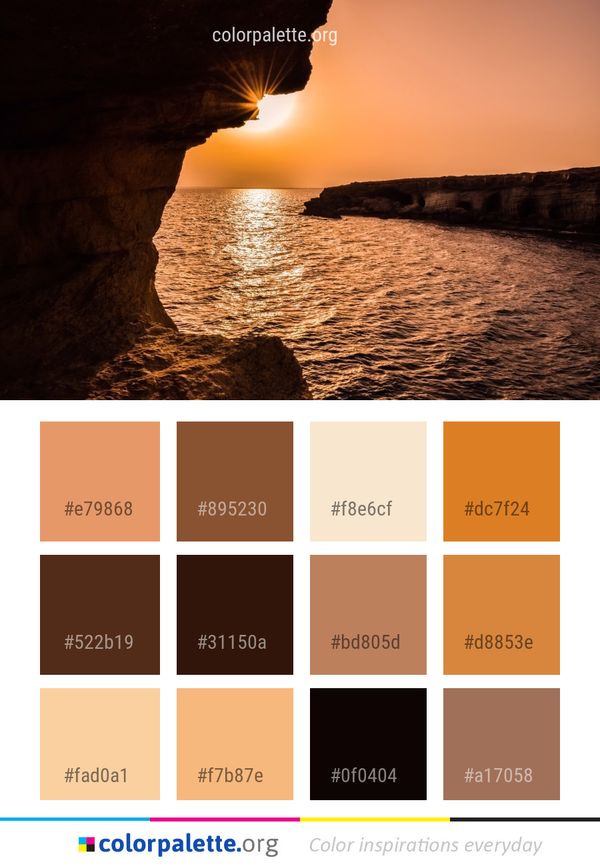 Sky Sea Sunset Color Palette