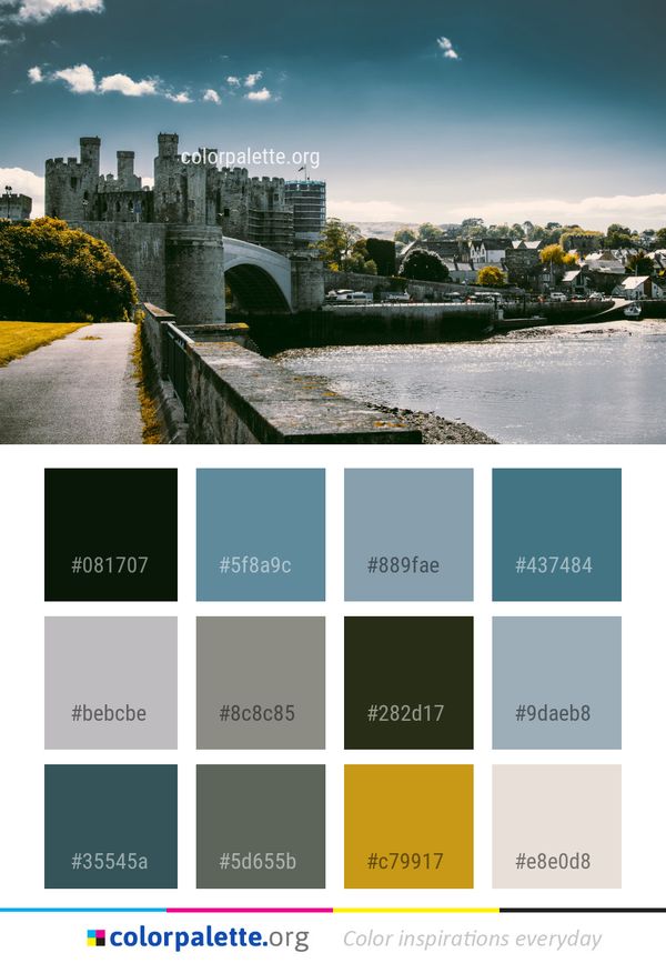 Water Sky Reflection Color Palette